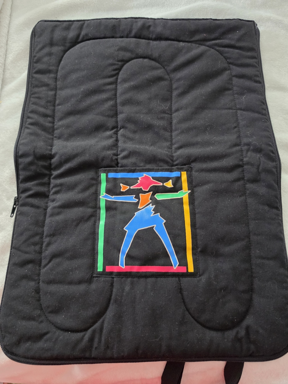 American Girl Black Doll Sleeping Bag with Neon Graphic